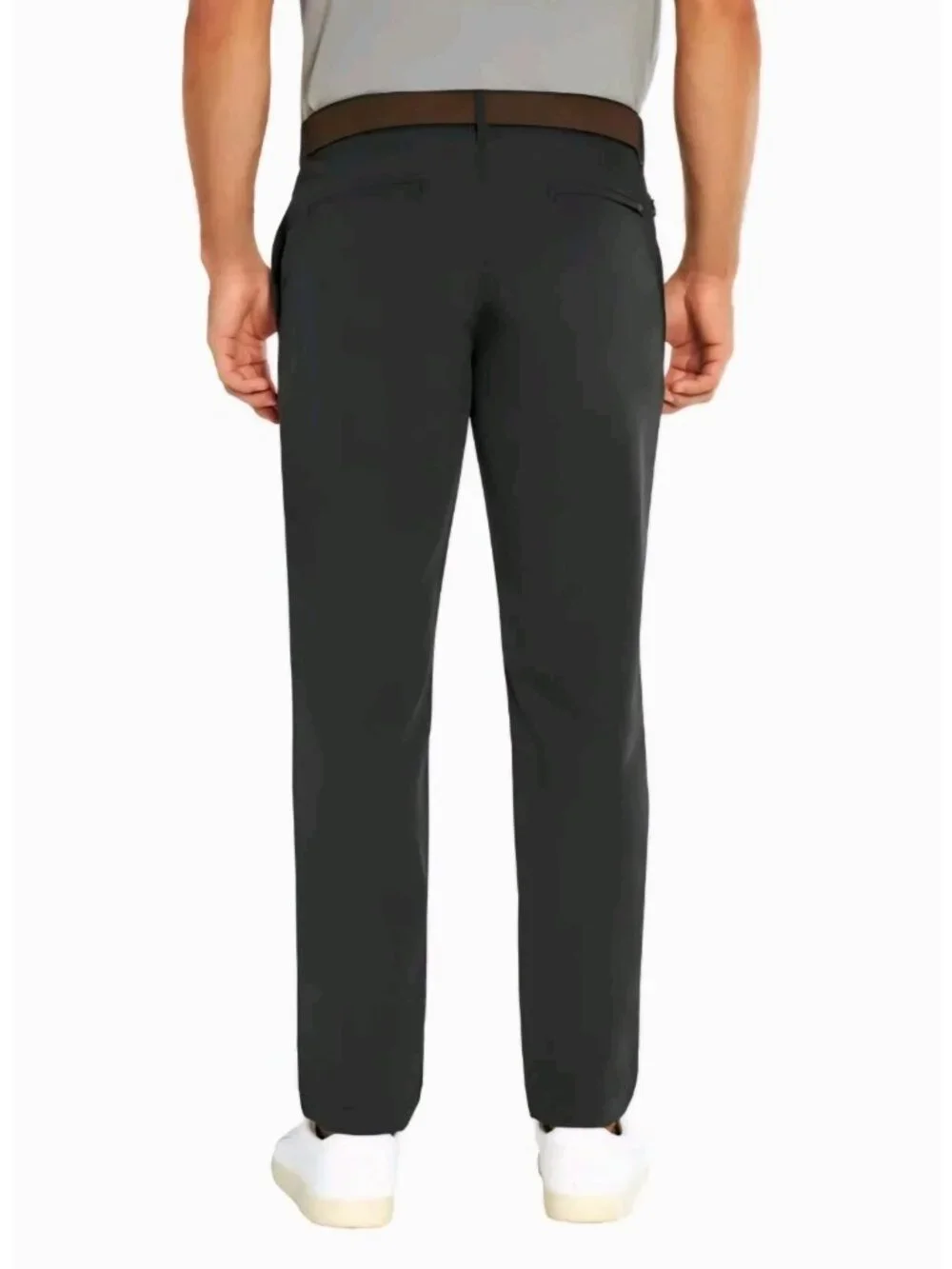 Banana Republic Flat Front Lightweight Pant Men's 34 x 30 Black Color